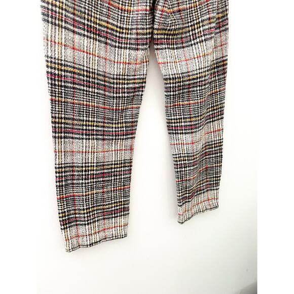 Free People Good Vibes Plaid Pants Size 0 Straight Leg Pinstripe Punk Grunge - Picture 11 of 14